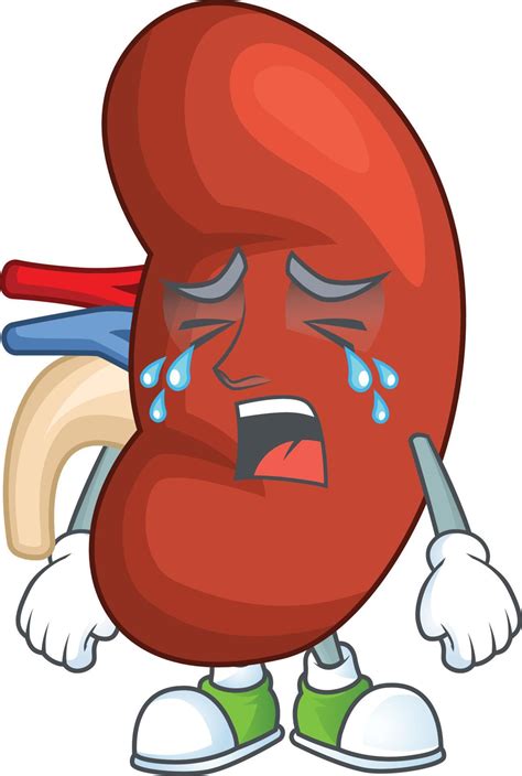 Right human kidney Cartoon character 21292706 Vector Art at Vecteezy