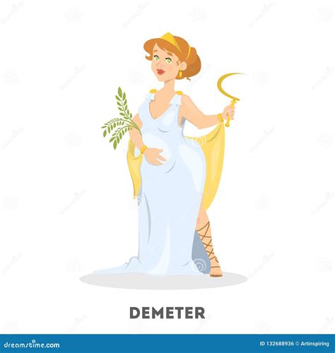 Mitologia Greca Demetra 350+ Demetra Divinità Greca Foto Stock,