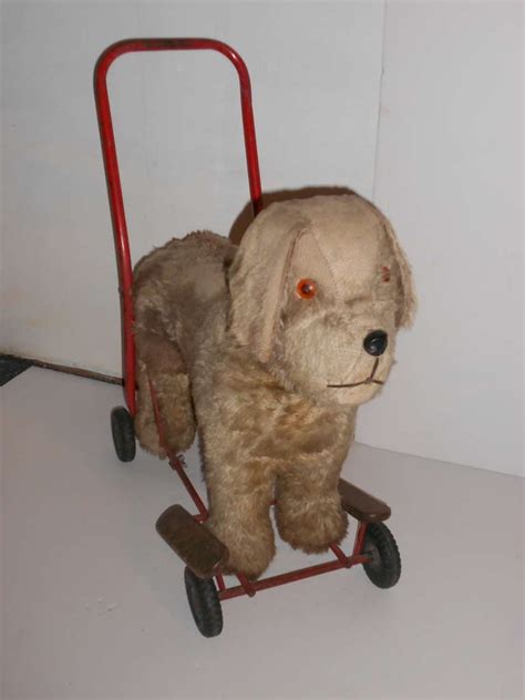 Antique Child's Toy Dog on Wheels at 1stDibs | dog on wheels toy, old toy dog on wheels, toy ...