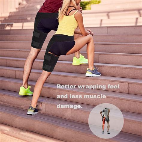 AOUOO Thigh Support Brace, Groin Support Bandage Adjustable Thigh Leg