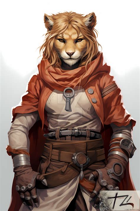 Female - Lion- Shifter - Monk 1 by taggedzi on DeviantArt