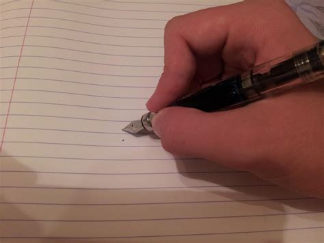 Anyone else hold their pen sideways? : r/fountainpens