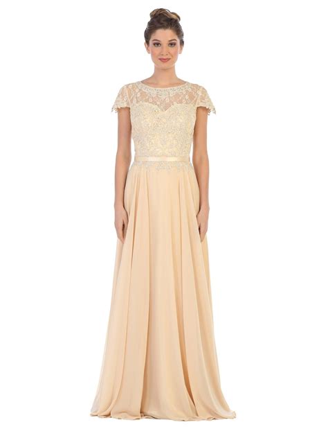 Sage Long Mother of the Bride Beaded Chiffon Formal Gown - Mother of