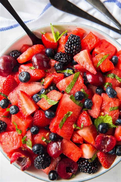 Watermelon Fruit Salad - Spoonful of Flavor