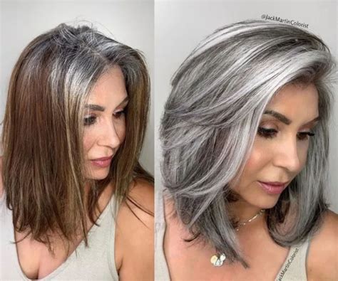 Transição Cabelo Grisalho Feminino Natural - Transição Para O Cabelo Grisalho - Descubra Como Acelerar!