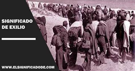 significado de exilio