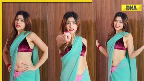 Viral video: Girl’s sexy dance in green saree on Saat Samundar Paar ...