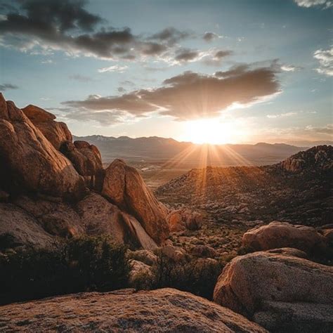 sunset  mountains image sunset mountains landscape