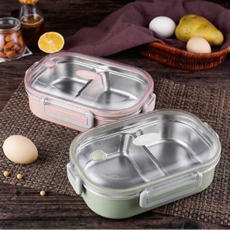 304 Stainless Steel Thermos Lunch Box for Kids Gray Bag Set Bento Box