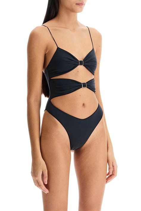 TROPIC of C one-piece high twist swims Black Tropic of C