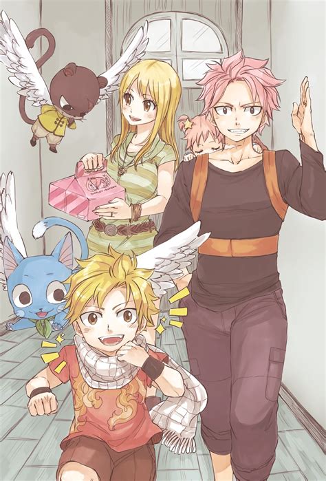 Ookami's Anime World — Fairy Tail - Lucy & Natsu family