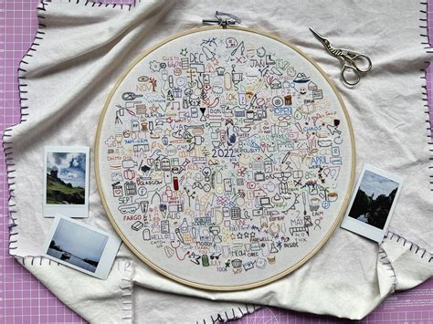 Sophie O'Neill's Detailed Embroidery Journals Chronicle All 365 Days of