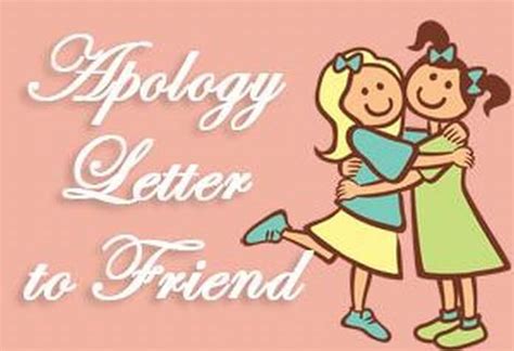 Apology Letter For Friend