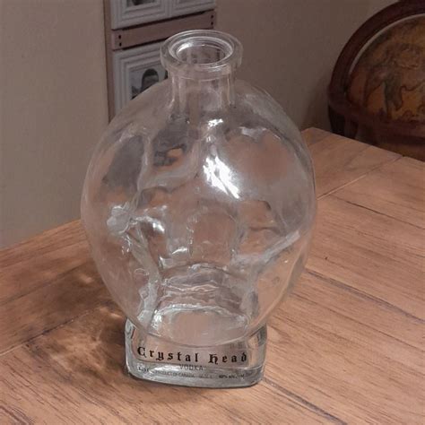 Empty Crystal Head Vodka Clear Glass Skull Bottle - Depop