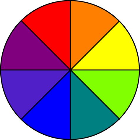 Basic Color Wheel Clip Art