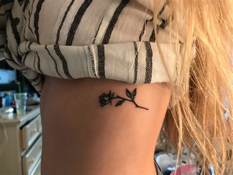 flower tattoos  rib cage  isabella jarred blog