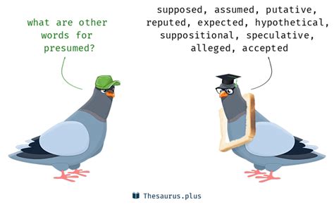 Presumed Synonyms and Presumed Antonyms. Similar and opposite words for ...