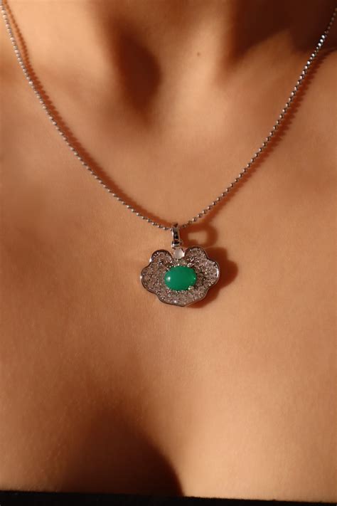 Diamond Cloud Jade Necklace – Cutethingscommin