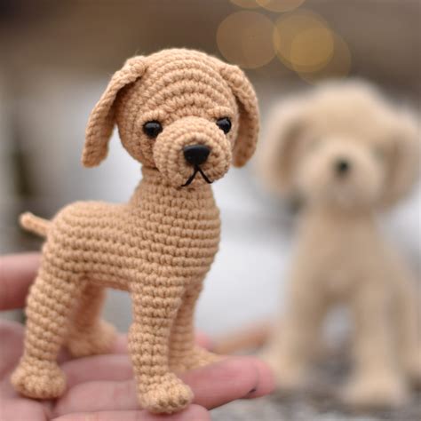 Mini Labrador dog Retriever CROCHET PATTERN, crochet dog pattern