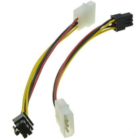 Переходник питания видеокарты molex (4pin) на 6pin. - Техно Гаджет