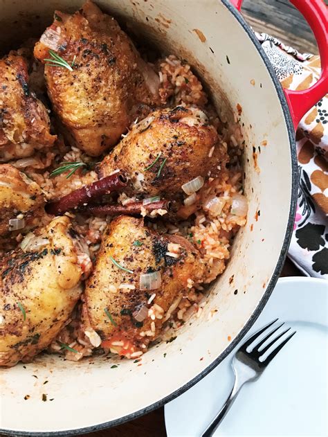 Braised Chicken Thighs over Cinnamon-Rosemary Rice — Adventure Kitchen