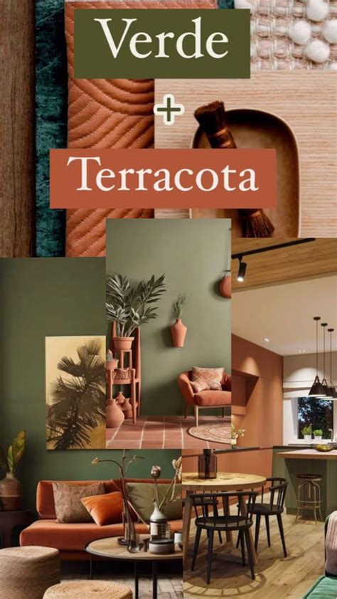Paleta Verde E Terracota - Terracota and Verde | Cores de decoração para casa, Decoração de casas ...