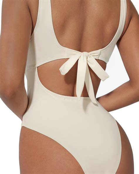 SUUKSESS Women Sexy One Piece Tummy Control Swimsuit Cutout Backless