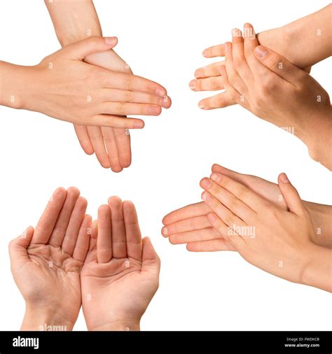 set  human hands stock photo alamy