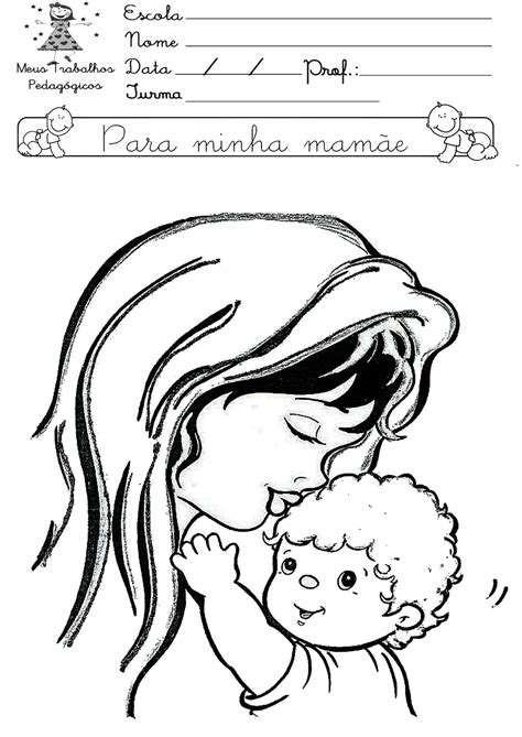 Meus Trabalhos Pedagógicos ®: Desenhos para colorir dia das mães