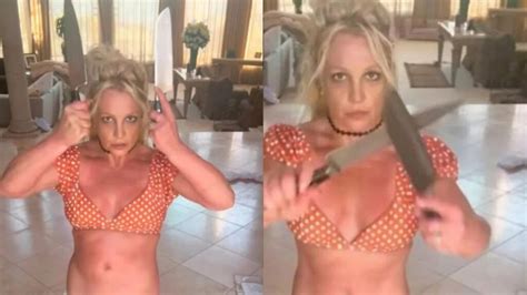 Britney Spears with knives: The truth behind the viral video - Vo ...