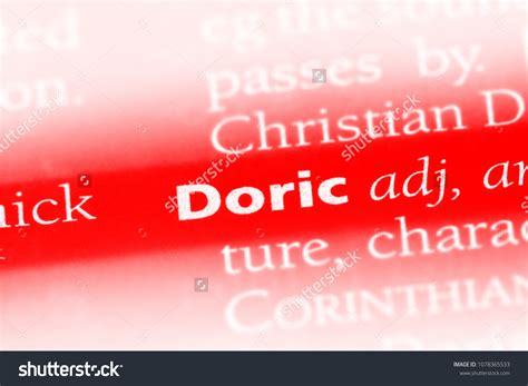 doric word dictionary doric concept stock photo  shutterstock