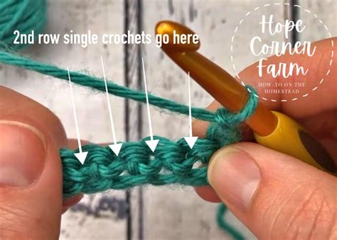 How to Single Crochet Stitch - Hope Corner Farm