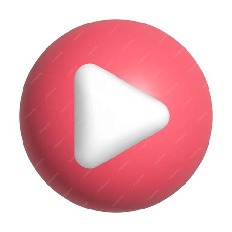 Premium Vector | 3d play icon