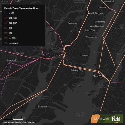 US Electric Power Transmission Lines in Los Angeles County, California