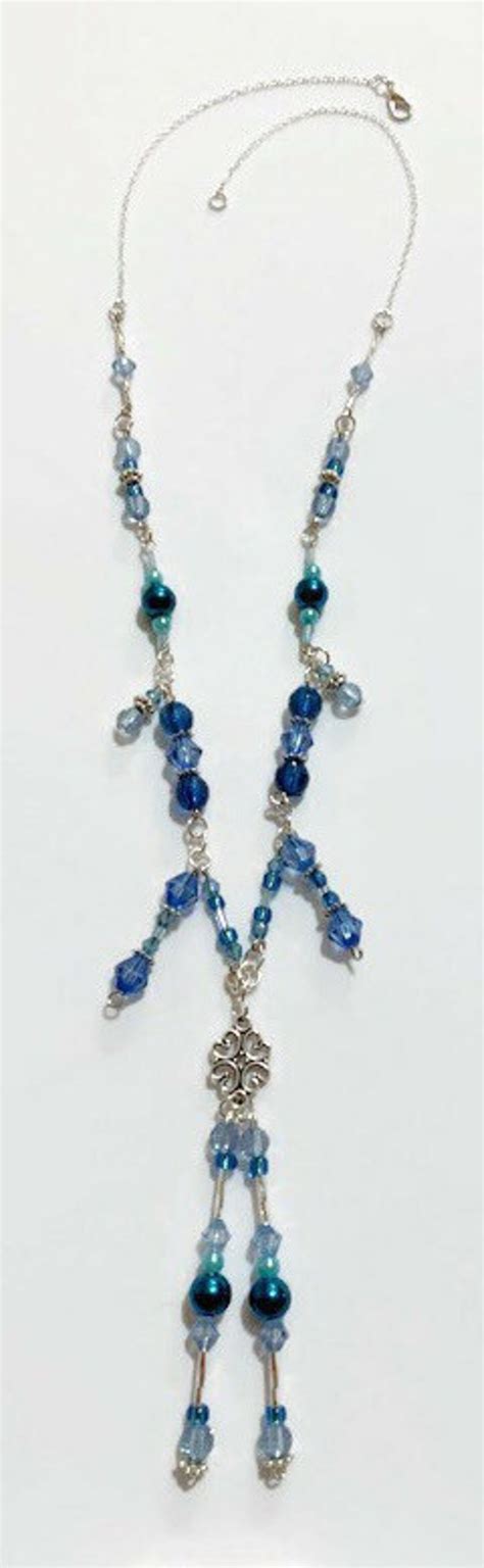 Lillianette Handmade crystal necklace. Handmade Beaded Crystal | Etsy