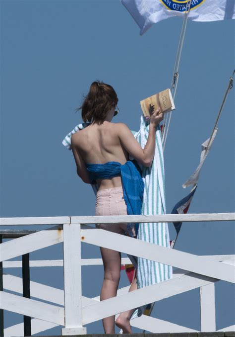 EMMA WATSON in Undies Sunbathing in the Hamptons – HawtCelebs