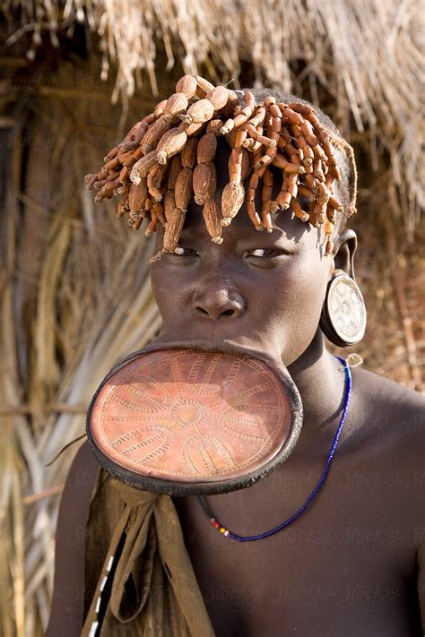 «Mursi Woman With Clay Lip Plate, Mursi Hills, Mago National Park