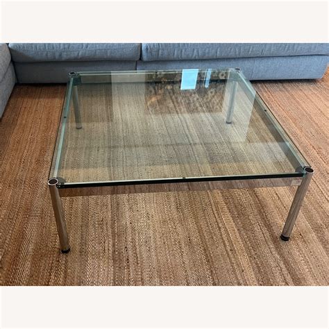 USM Haller Glass Top Coffee Table - AptDeco