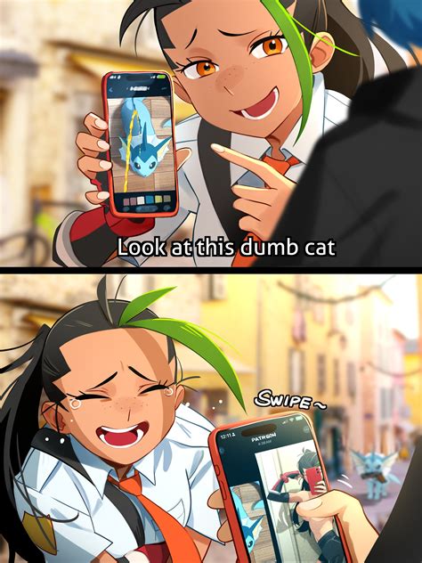 vaporeon and nemona (pokemon and 1 more) drawn by khyle. | Danbooru