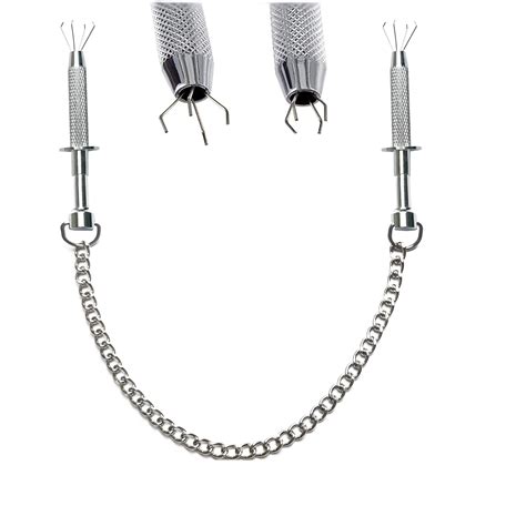 OnundOn Nippelklemmen Brustwarzen Sex Nipple Clamps mit Metallkette