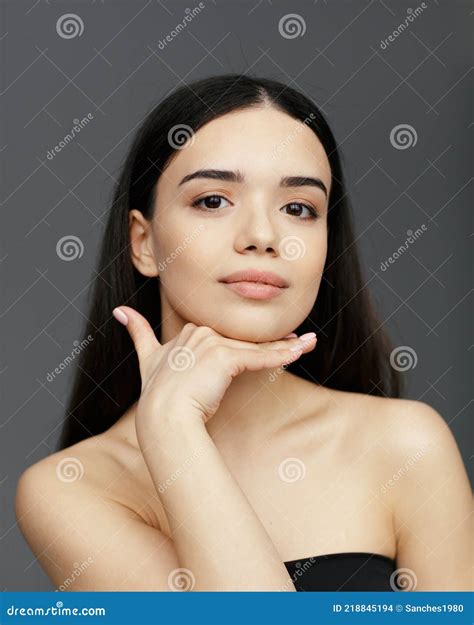 Young Beautiful Glamour Woman Face Stock Photo - Image of model