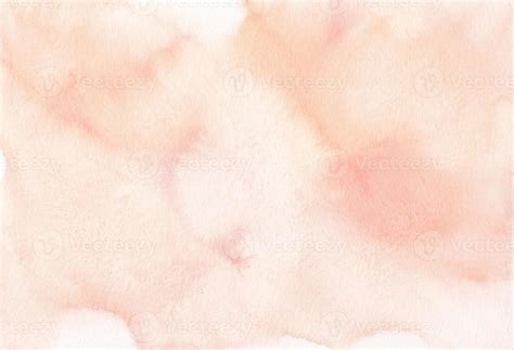 Watercolor pastel peach color background texture. Light cream color
