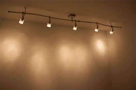 DIY track lighting installation, Puts Light Where You Want It