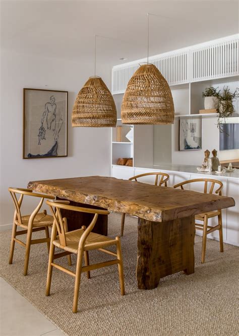 Sala De Jantar Rustica - Décor do dia: sala de jantar com mesa de madeira rústica
