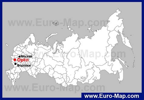 Карты Орла | Подробная карта города Орёл с улицами, номерами домов и ...
