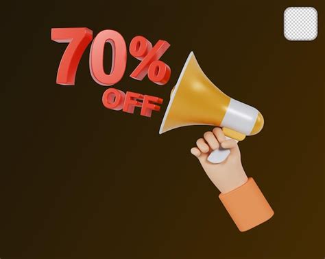 premium psd announce discount  percent  illustration