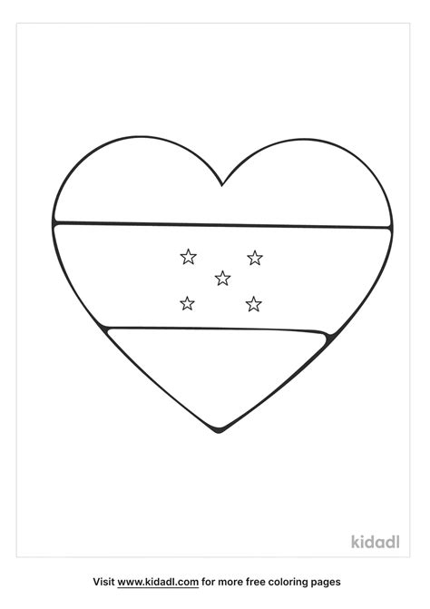 honduras flag printable 1