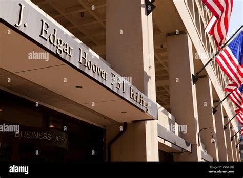 FBI Headquarters building sign - Washington, DC USA Stock Photo - Alamy