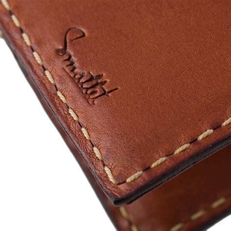 portofel piele naturala smallet maro dimensiuni xx cm personalizat