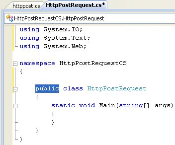 http post request program    demonstrate  post
